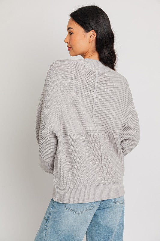 Ribbed Knitted Sweater - Robbi & Angel