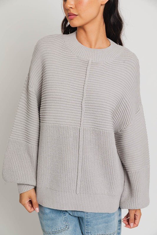 Ribbed Knitted Sweater - Robbi & Angel