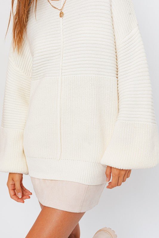 Ribbed Knitted Sweater - Robbi & Angel