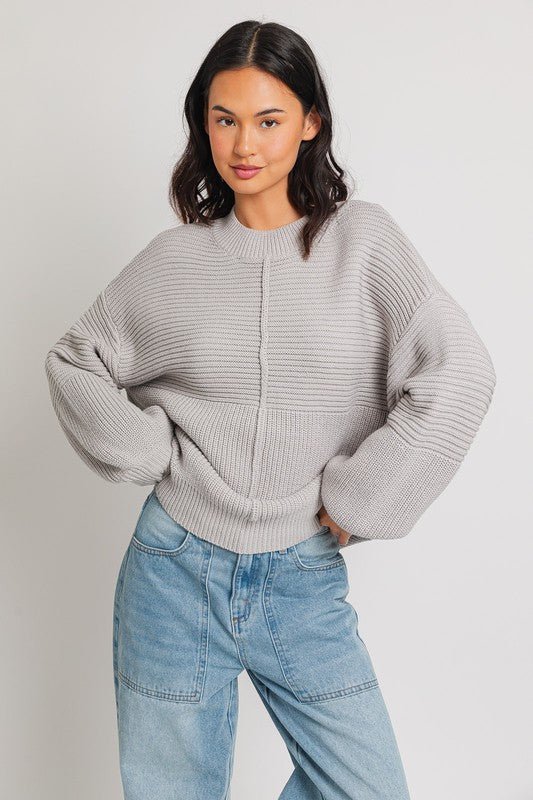 Ribbed Knitted Sweater - Robbi & Angel