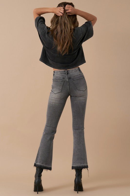 HIGH RISE CROP BOOT DENIM - Robbi & Angel