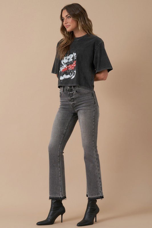 HIGH RISE CROP BOOT DENIM - Robbi & Angel