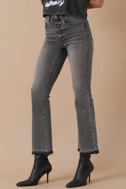 HIGH RISE CROP BOOT DENIM - Robbi & Angel