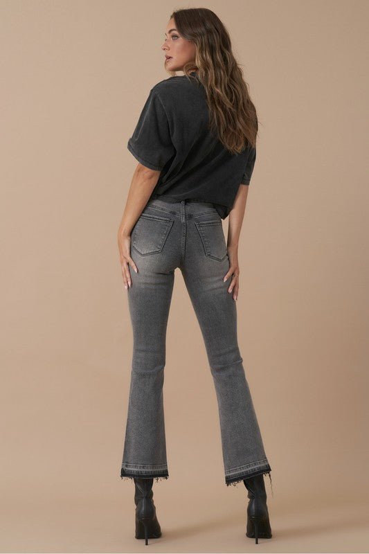 HIGH RISE CROP BOOT DENIM - Robbi & Angel