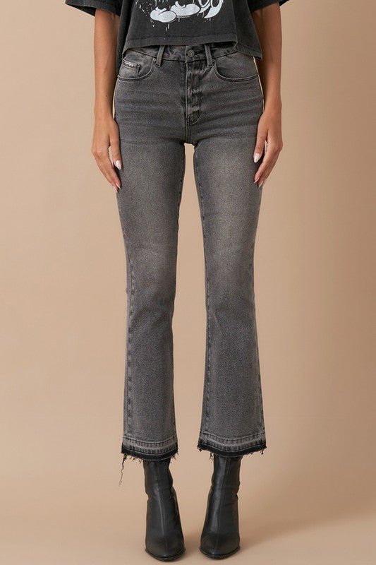 HIGH RISE CROP BOOT DENIM - Robbi & Angel