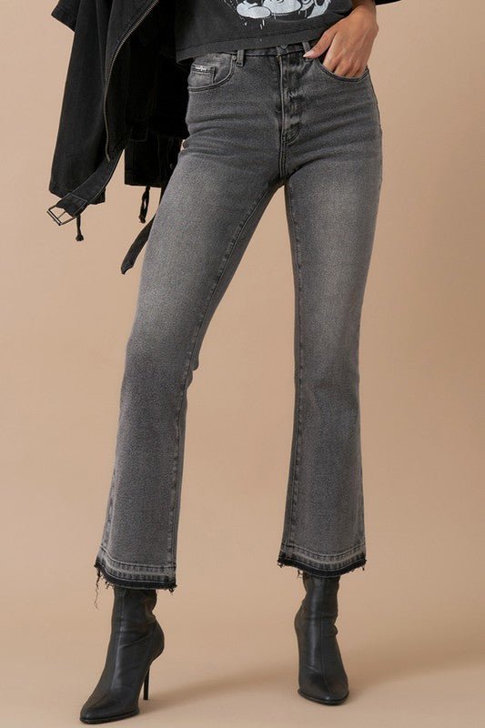 HIGH RISE CROP BOOT DENIM - Robbi & Angel