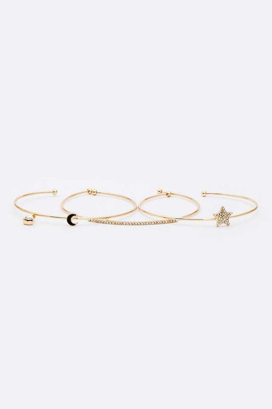 3 In 1 Slide Charm Dainty Cuff