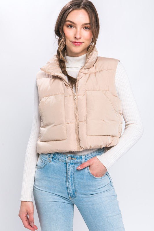 Puffer Vest With Pockets - Robbi & Angel