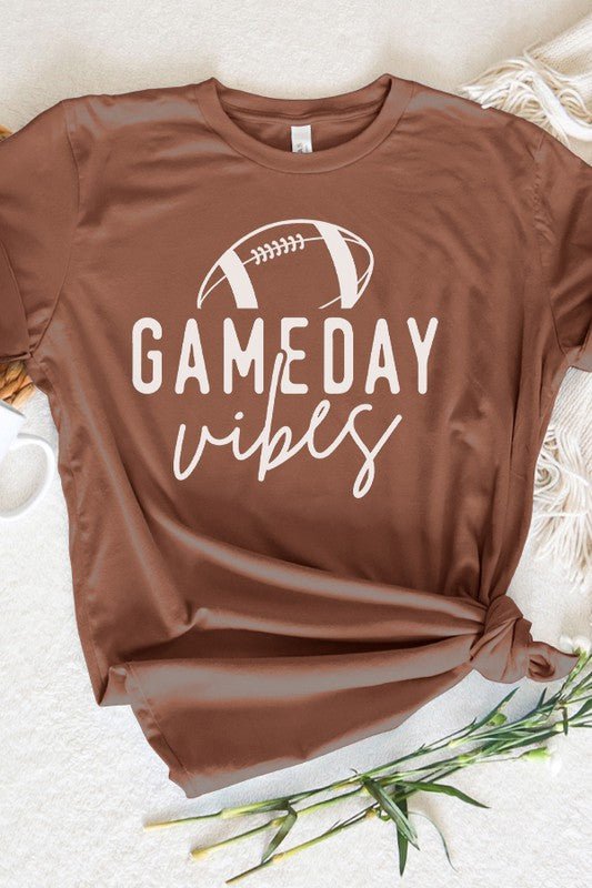 Fall Football Tee Game Day Vibes Script Graphic