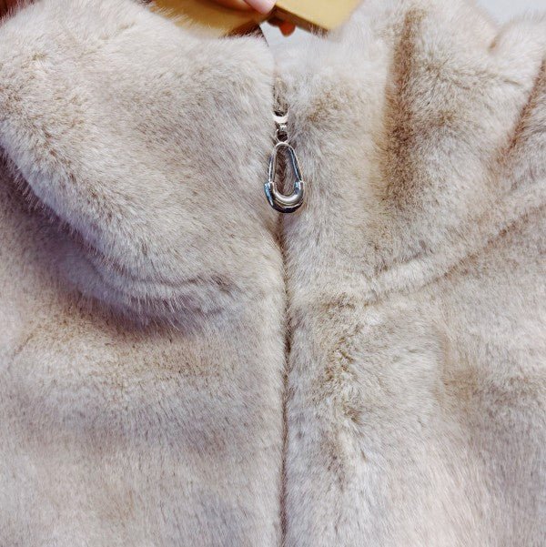 Real Feel Faux Mink Hooded Vest - Robbi & Angel