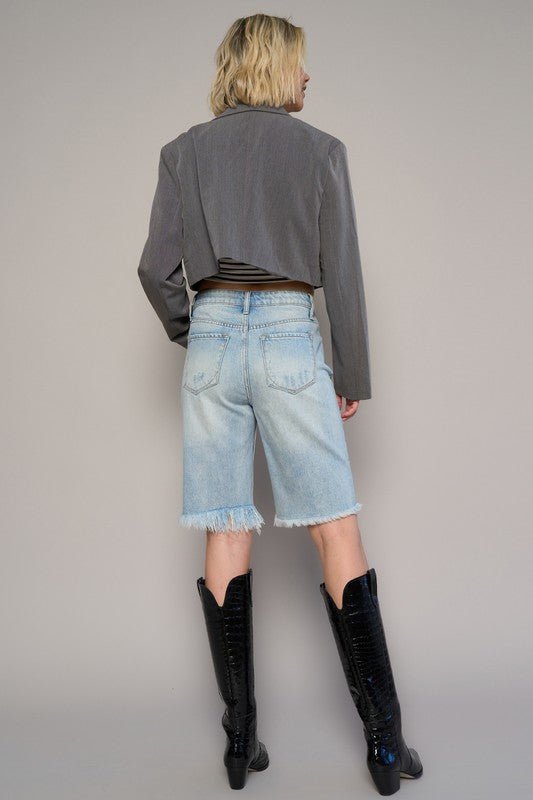 HIGH WAIST BERMUDA SHORTS - Robbi & Angel