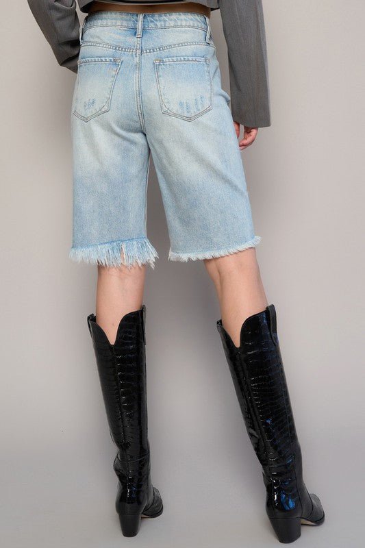 HIGH WAIST BERMUDA SHORTS - Robbi & Angel