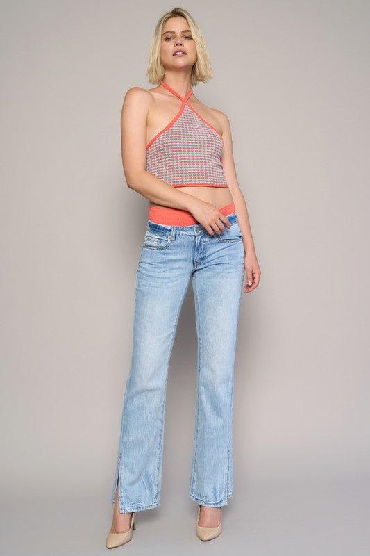 Low Rise Straight Jeans - Robbi & Angel