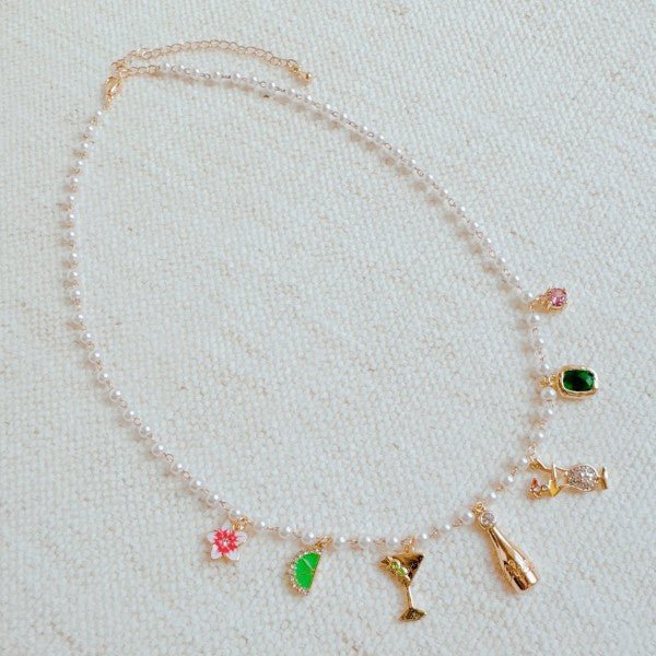 Let's Celebrate Multi Charm Necklace - Robbi & Angel