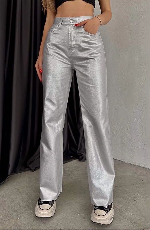 Metallic flare leg pants - Robbi & Angel