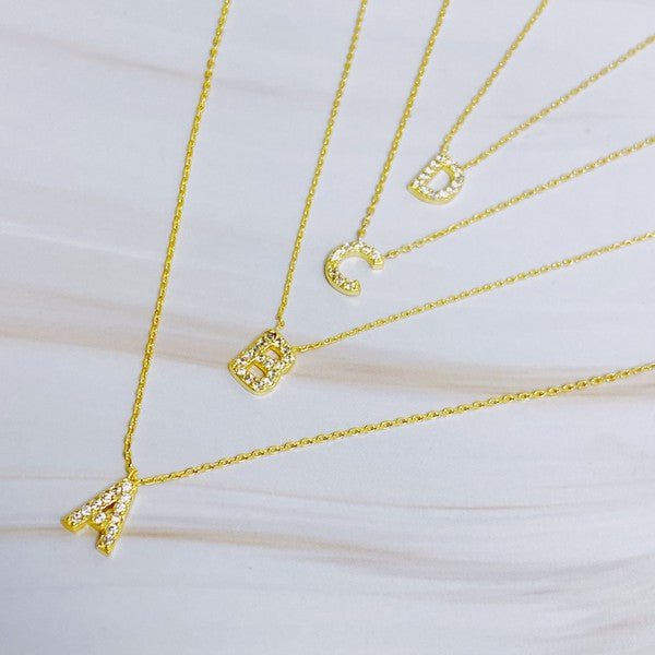 Understated Beauty Initial Necklace - Robbi & Angel