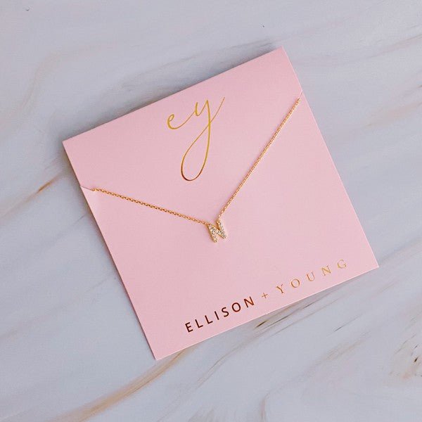 Understated Beauty Initial Necklace - Robbi & Angel