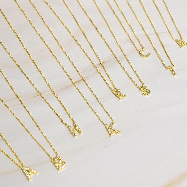 Understated Beauty Initial Necklace - Robbi & Angel