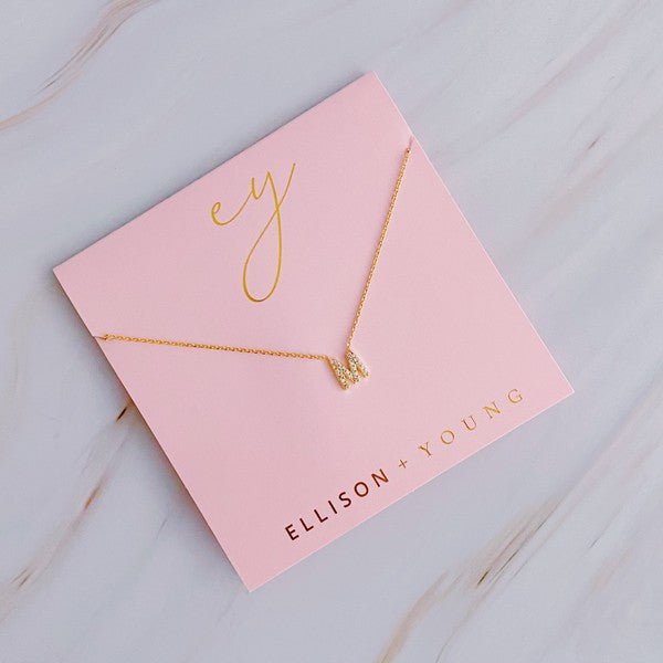 Understated Beauty Initial Necklace - Robbi & Angel