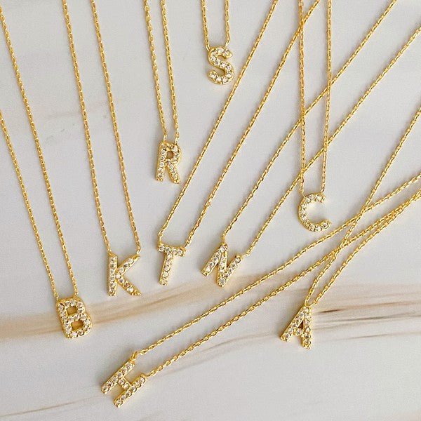 Understated Beauty Initial Necklace - Robbi & Angel