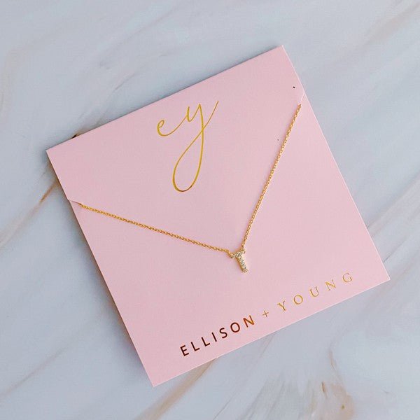 Understated Beauty Initial Necklace - Robbi & Angel