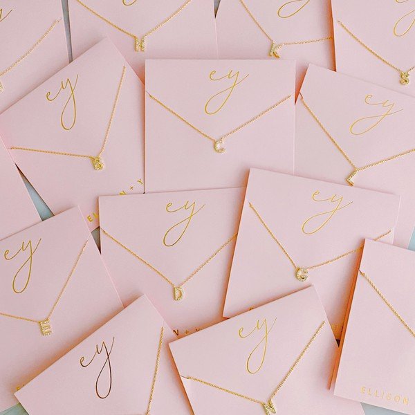 Understated Beauty Initial Necklace - Robbi & Angel