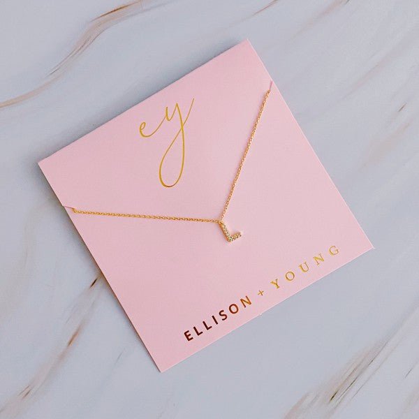 Understated Beauty Initial Necklace - Robbi & Angel