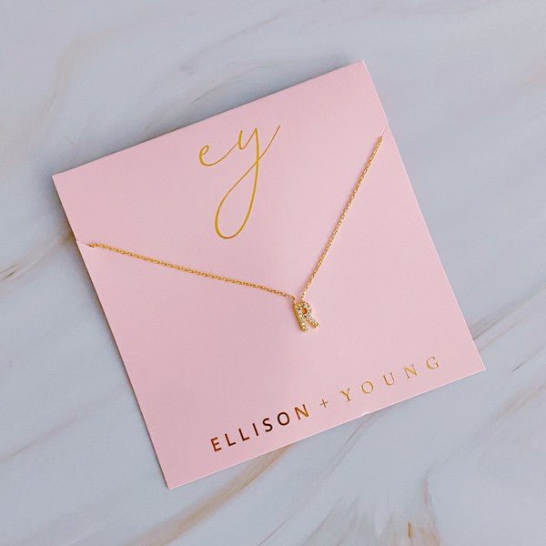 Understated Beauty Initial Necklace - Robbi & Angel