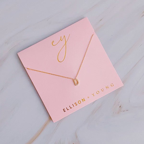Understated Beauty Initial Necklace - Robbi & Angel