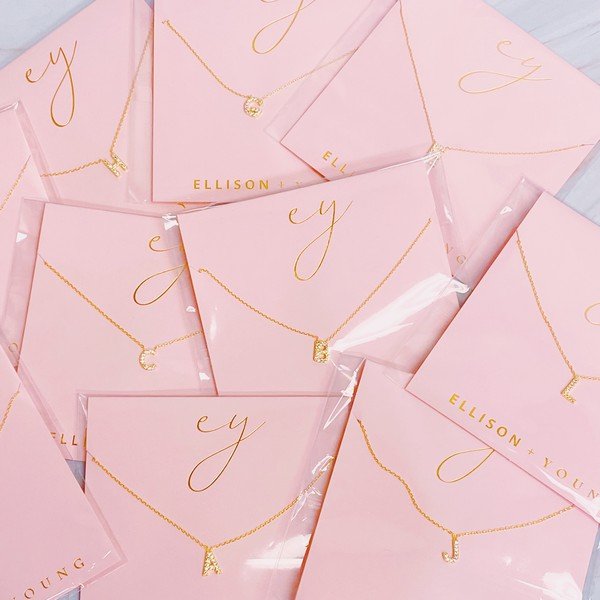 Understated Beauty Initial Necklace - Robbi & Angel