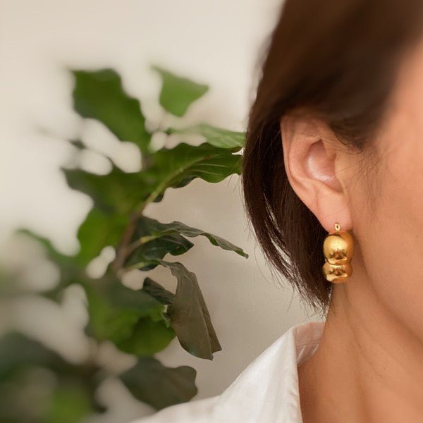 Beautifully Volumized Hoop Earrings - Robbi & Angel