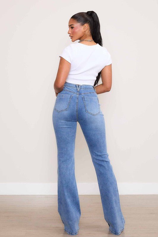 Square Pocket Bootcut Jeans - Robbi & Angel