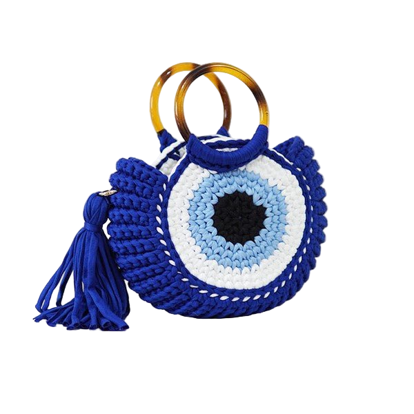 Evil Eye Crochet Handbag