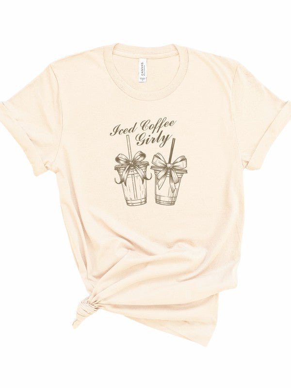 Iced Coffee Girly Graphic Tee - Robbi & Angel