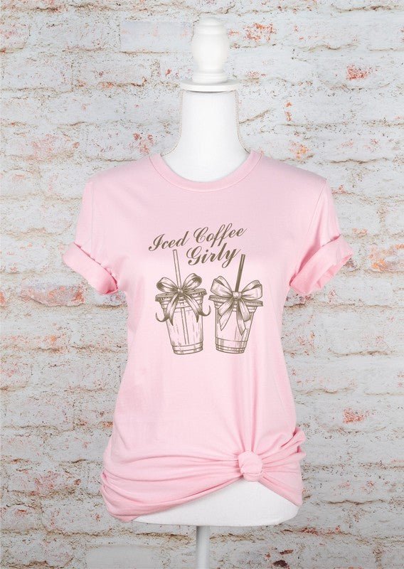 Iced Coffee Girly Graphic Tee - Robbi & Angel