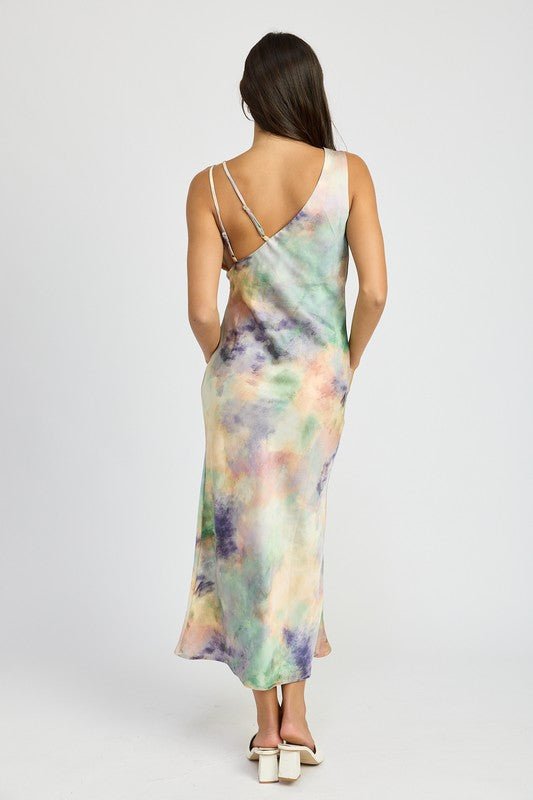COWL NECK MIDI BIAS DRESS - Robbi & Angel