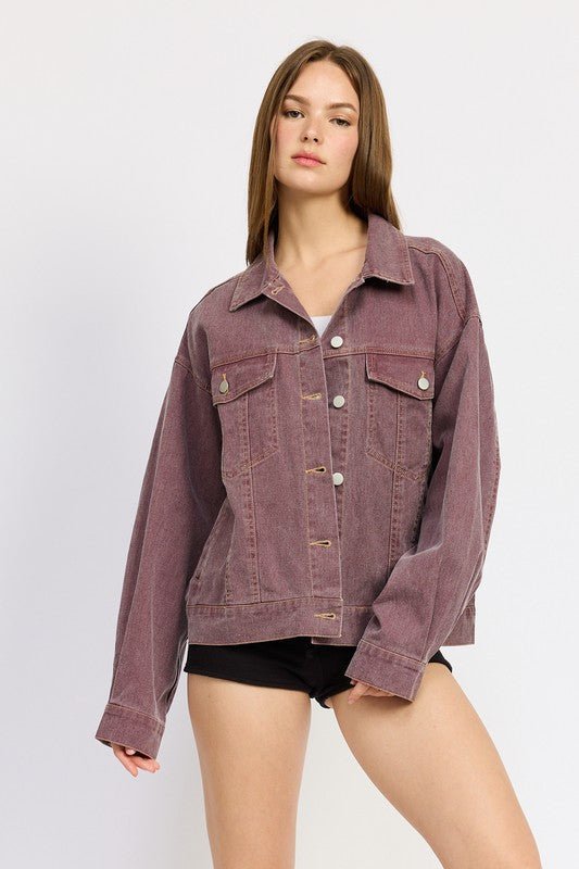 OVERSIZED DENIM SHIRT JACKET - Robbi & Angel