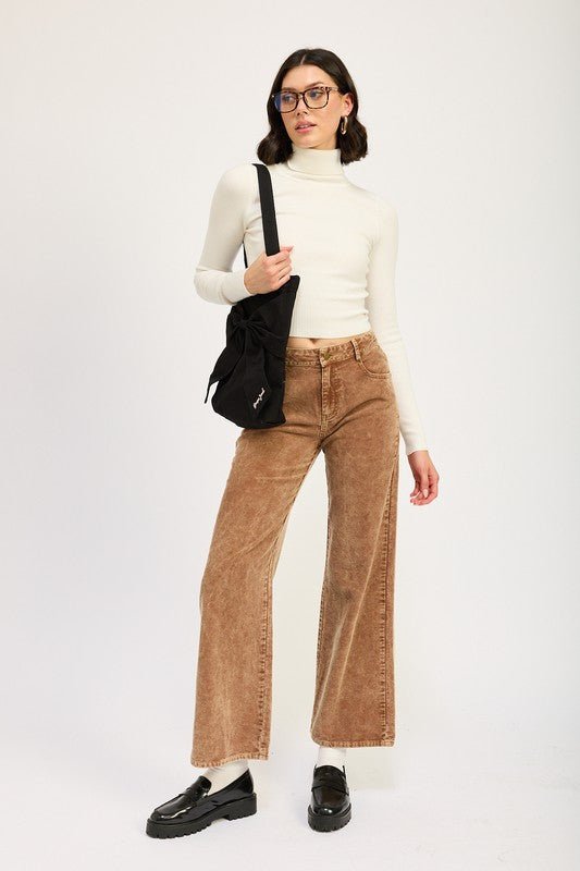 DISTRASSED CORDUROY PANTS