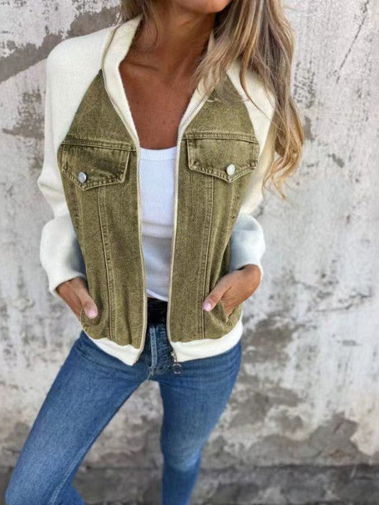 Zip up denim jacket - Robbi & Angel
