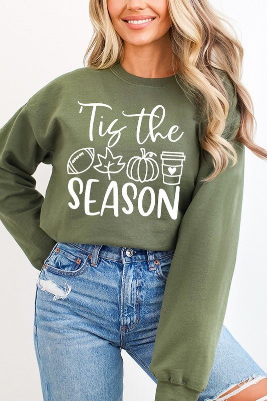 Tis The Season Football Pumpkin Sweatshirt