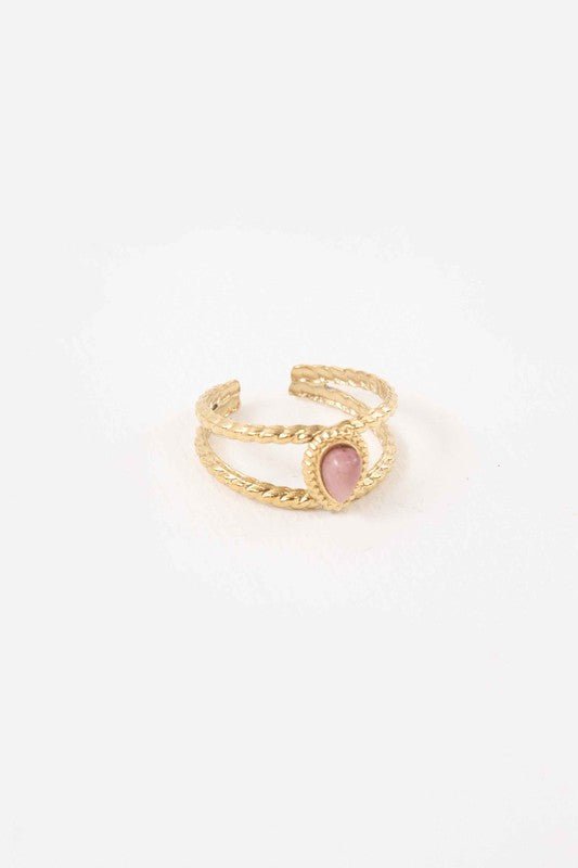 Mauve Adjustable Ring