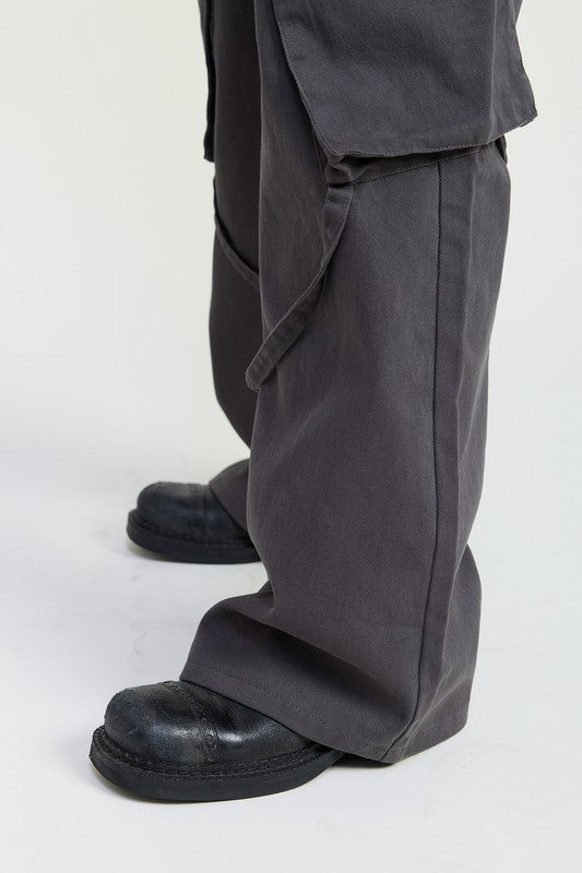 CARGO PANTS WITH POCKET DETAIL - Robbi & Angel