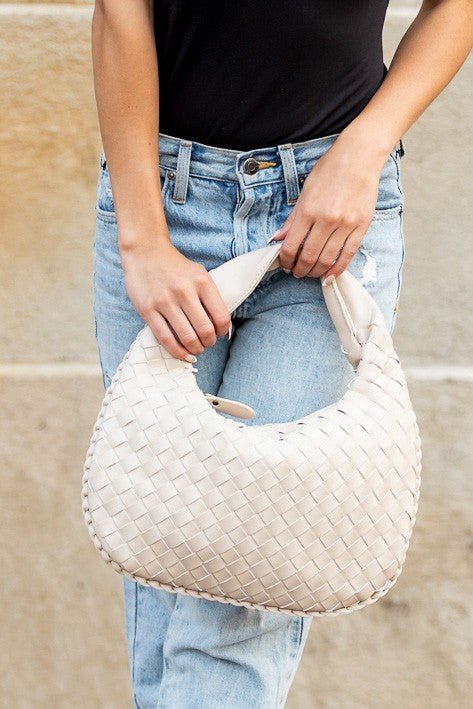 Paige Woven Handbag - Robbi & Angel