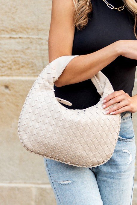 Paige Woven Handbag - Robbi & Angel