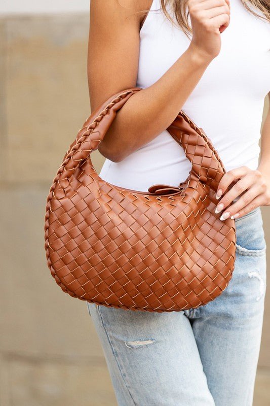 Paige Woven Handbag - Robbi & Angel