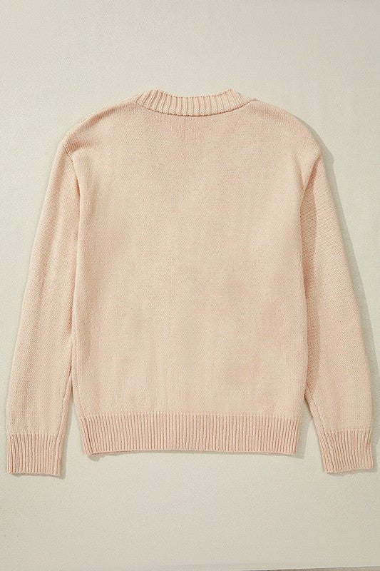 Women Open Knit Drop Shoulder Sweater Cardigan - Robbi & Angel