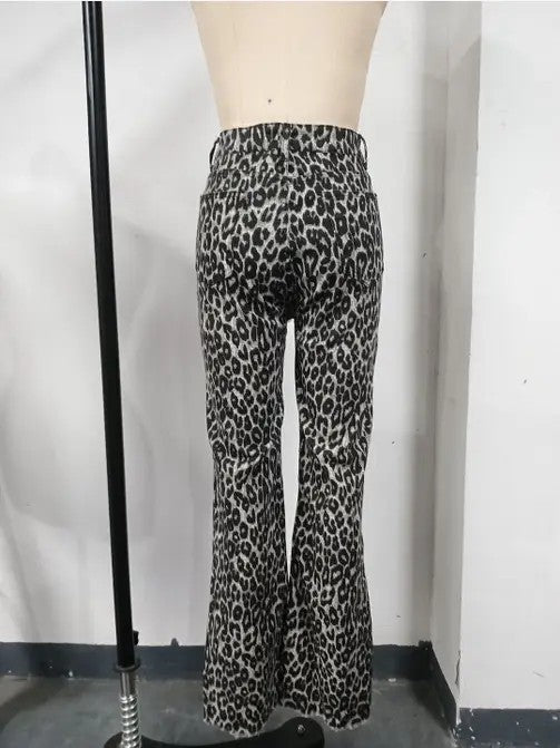 Leopard print high waist pants - Robbi & Angel