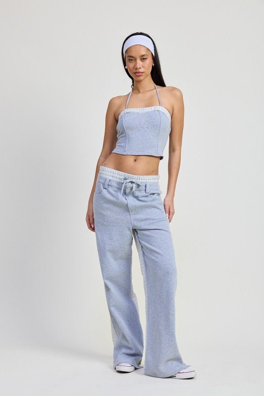 HALTER NECK CROPPED TOP - Robbi & Angel