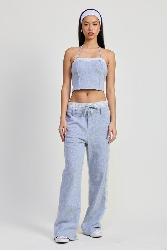 HALTER NECK CROPPED TOP - Robbi & Angel