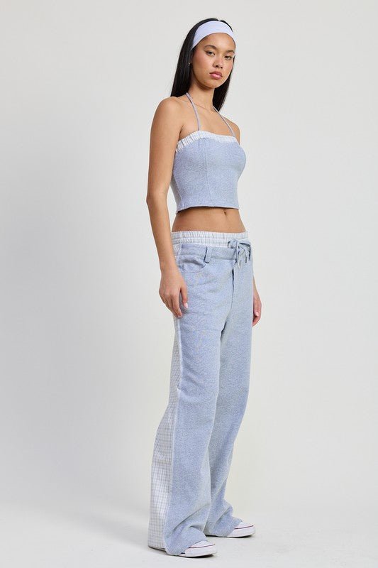 DOUBLE WAIST STRAIGHT LEG PANTS - Robbi & Angel